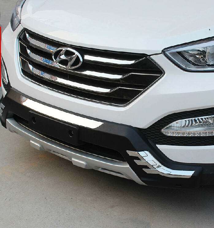 ix45新胜达前后杠前后护板带灯前后杠保险杠前杠后杠装饰改装