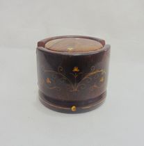 Tea cup cushion Pakistan wood carved wood tea cup cushion