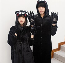 Flannel Bear Ben Bear One-piece Sleepwear Animal Winter Cartoon Cute Winter Lover Costume for men and women long sleeves