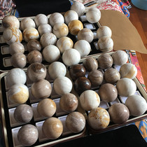 Fuli jewelry Myanmar natural handmade solid silicified wood handpieces health plate playing hand game ball plant