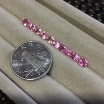 Have become attached to enjoy 10 grain Myanmar Mogok square cut no burn natural fen Sapphire luo shi accessories 3 50 karat