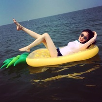 190X88CM water inflatable pineapple pineapple floating row inflatable fruit swimming ring adult inflatable floating bed air cushion