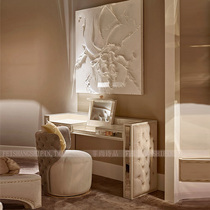 Hong Kong-style light luxury dressing table modern simple dressing table can be flip cover with mirror dressing table integrated desk