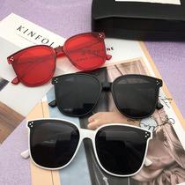 Li Yifeng with box sunglasses female male 2019 new net Red big frame retro Korean tide round face sunglasses