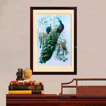 Art embroidery Source brand Su embroidery finished painting gift embroidery boutique Peacock Suzhou specialty decorative painting silk embroidery