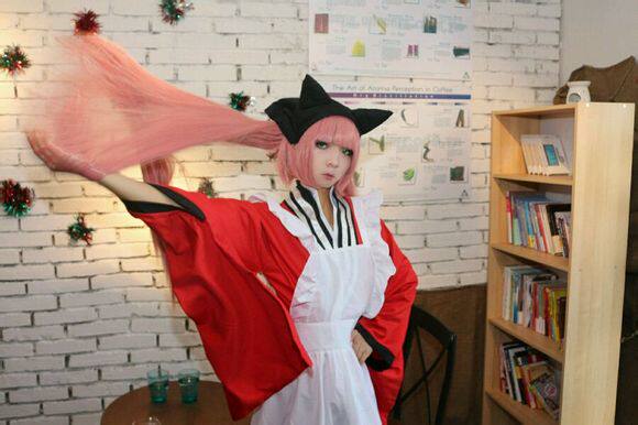 银仙cos 猫神 小玉 喵娘cos服 女佣女仆装 cosplay角色扮演