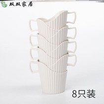 ) Cup holder high-grade tea anti-scalding heat insulation creative one-time thickening cup holder disposable cup holder cup holder paper cup plastic