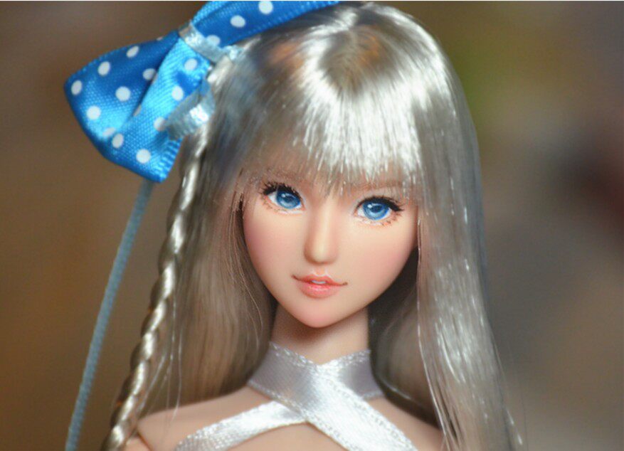 【店主作品展示】1/6女兵人ob/obitsu头雕妆面定制