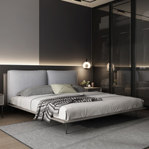 Italian minimalist cloth bed modern simple soft bag Nordic bedroom bed double small apartment light luxury baxter bed