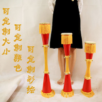 Guangxi Yao Clan Long Drum Dance Props Drum Adult Students Performance Drum Crafts Drummer Drummer Drum Yao Ethnic Drum Bull Leather Long Drum