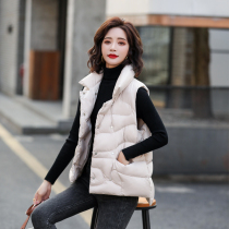  Down vest womens short 2020 autumn and winter new Korean version loose and thin down jacket vest waistcoat vest jacket