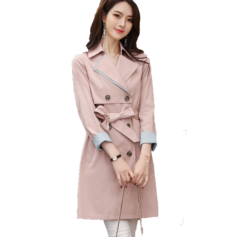 风衣中长款韩版秋装女2018新款小个子chic百搭春秋薄上衣lulu外套