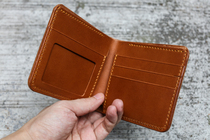 Play leather bereavement x Horween mens wallet classic can change the photo bit can add card bit customization