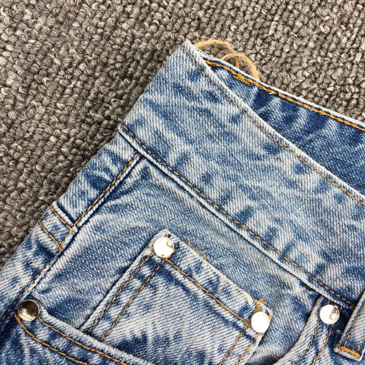 gucci刺繡牛仔褲a貨 超然牛仔褲2020春新款bf翻邊繡花九分褲寬松垮褲刺繡破洞牛仔褲女 gucci牛仔褲