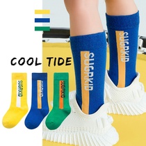 Childrens middle tube socks cotton spring boys and girls stockings spring and autumn pupils football socks ins tide socks