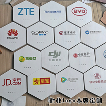 Solid wood plaque custom wooden door shop opening signboard Enterprise logo custom solid wood printing listing House