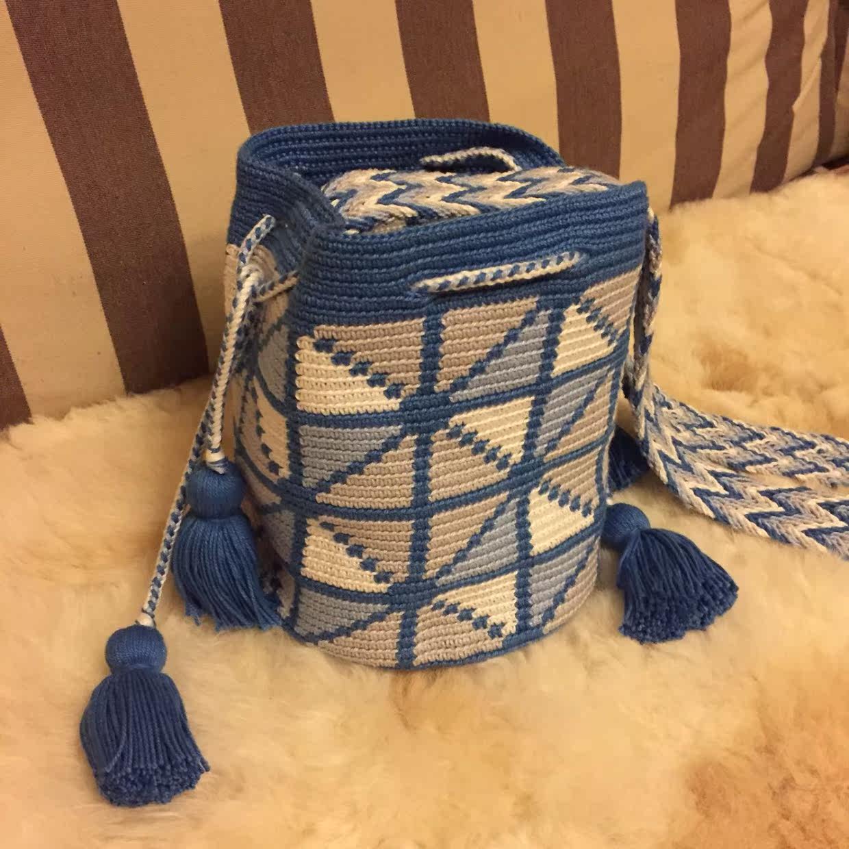 【memo手作】小清新wayuu包材料包 非成品 wayuu包专用蕾丝线