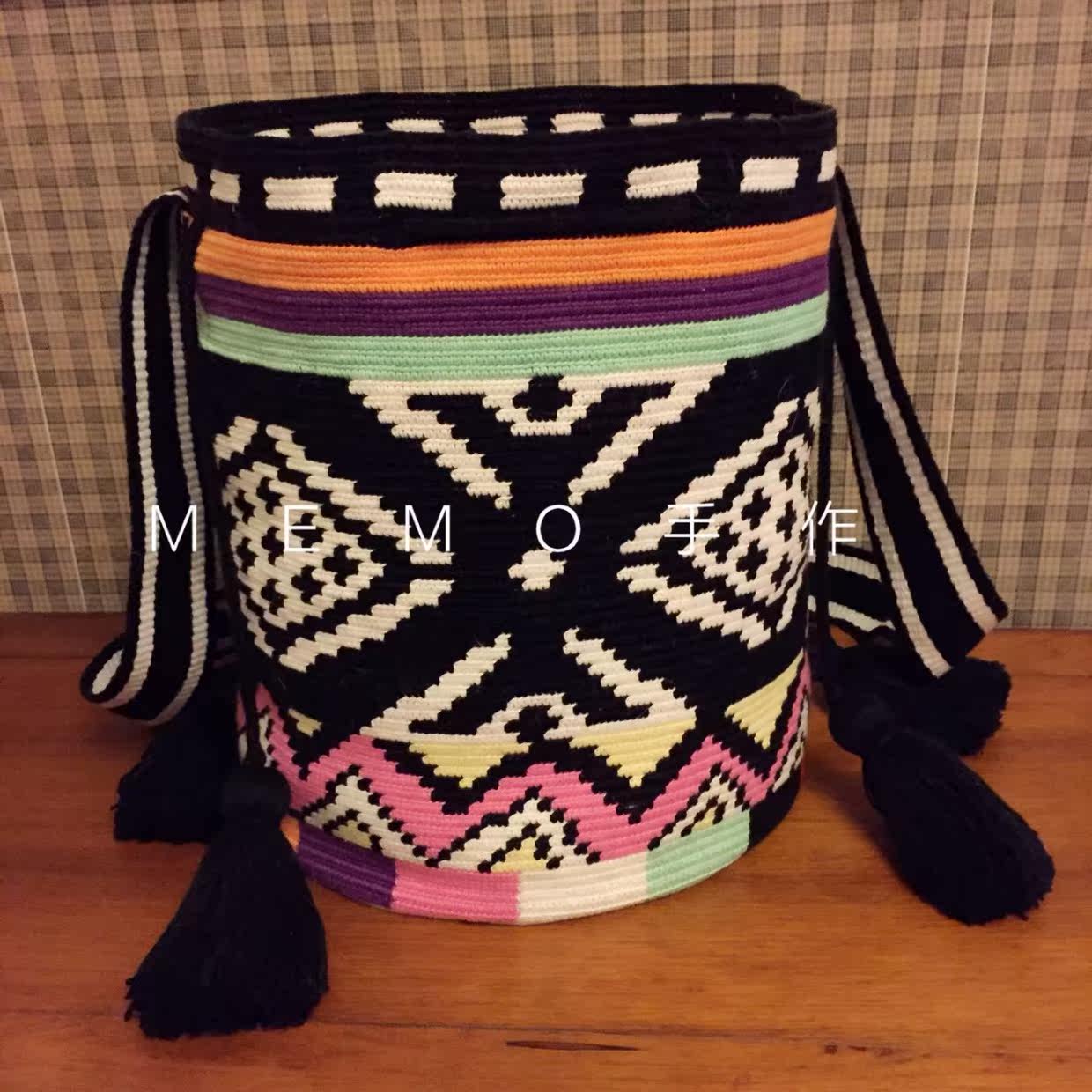 【memo手作】特殊wayuu8色不规则图案材料包非成品wayuu蕾丝线