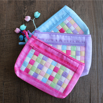 Korean cosmetic bag storage bag Jewelry bag clutch Korean fabric wallet Patchwork craft xsp1001