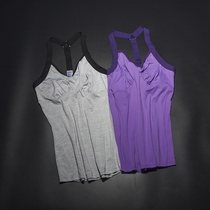 Sling yoga vest female slim stretch sports underwear slim quick-drying sleeveless fitness top breathable