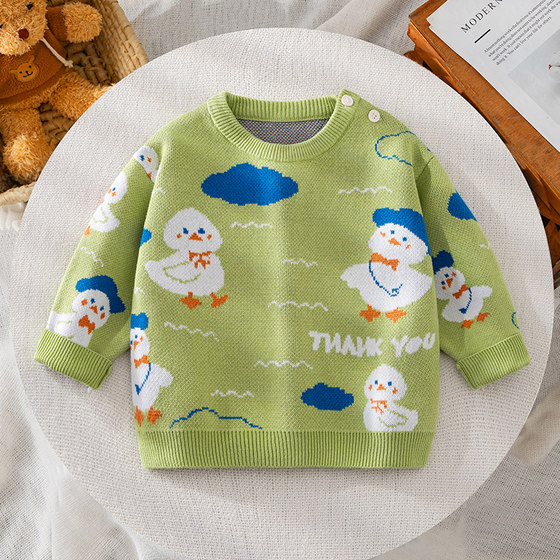 Baby Spring and Autumn All-Match Sweater Baby Super Trendy Knitted Clothes Boy Cardigan Warm Pullover Top Fashion Women
Baby Spring and Autumn All-Match Sweater Baby Super Trendy Knitted Clothes Boy Cardigan Warm Pullover Top Fashion Women