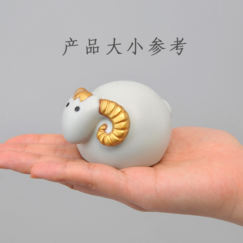 Your up ceramic zodiac sheep creative cartoon tea tea pet furnishing articles with zero home sitting room tea table decorations