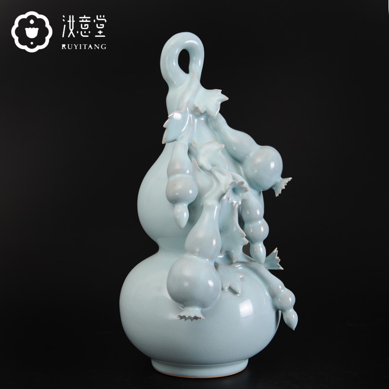 Archaize your up porcelain bottle gourd large furnishing articles of Chinese style classic ceramic home sitting room porch decoration decoration gifts