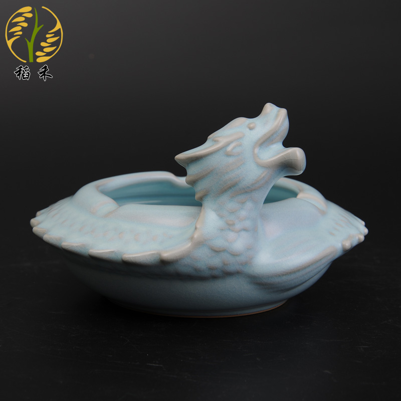 Your up creative porcelain ceramic arts and crafts of origin practical adornment furnishing articles panlong ashtray ashtray desktop