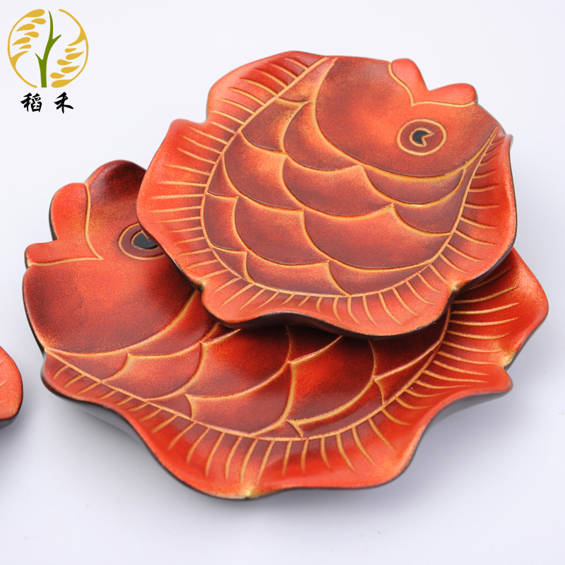 Creative hand - made ceramic art hanging dish handicraft Chinese style household ornaments hanging wall act the role ofing sitting room wall