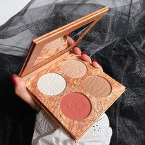 Four-color repair plate highlight blush shadow combination integrated disc nasal shadow profile shadow outline shadow bright Li Jiaqi