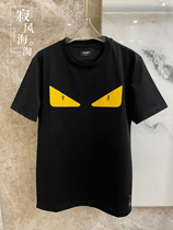 FENDI Fendi 22 Summer Little Monster Devil Eyes Solid Color Tide T-shirt Mens Casual Sports Short Half Sleeves Women