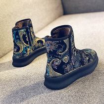 Cotton shoes mens boots new winter warm plus velvet high thick snow cotton mens shoes northeast mens snow boots men