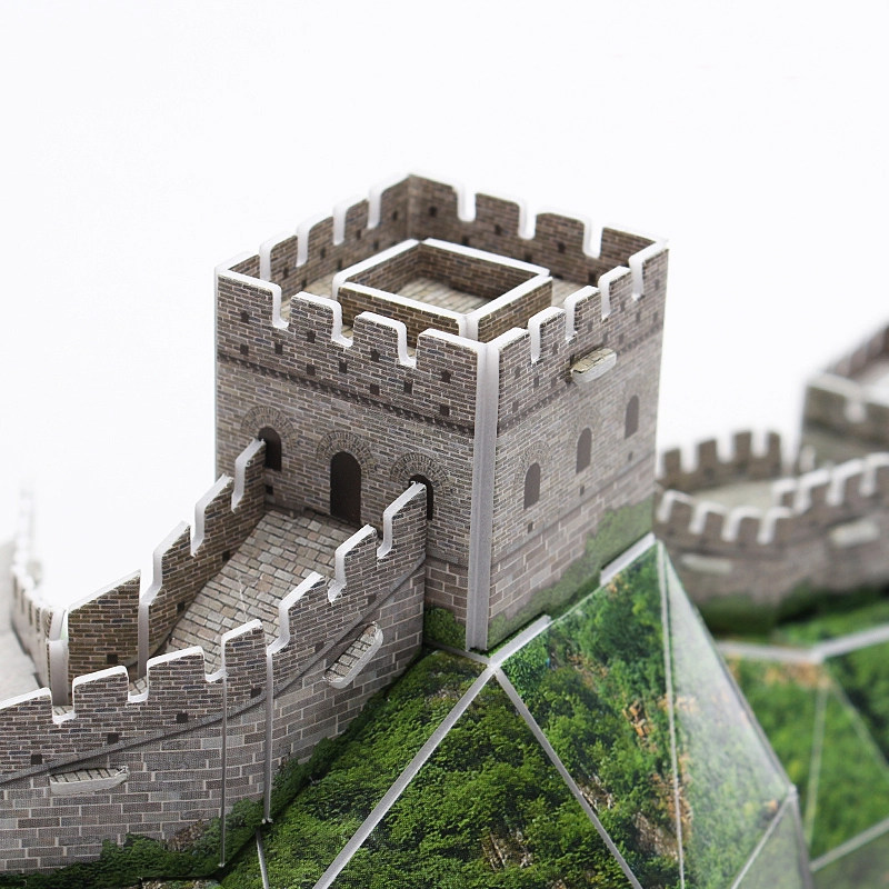 乐立方长城立体拼图长城乐立方3d立体拼图立体纸模型拼图拼接模型