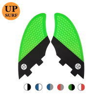 UPSURF tail FIN surfboard accessories honeycomb glass fiber tail rudder Double Tabs FIN FIN two-color splicing FK