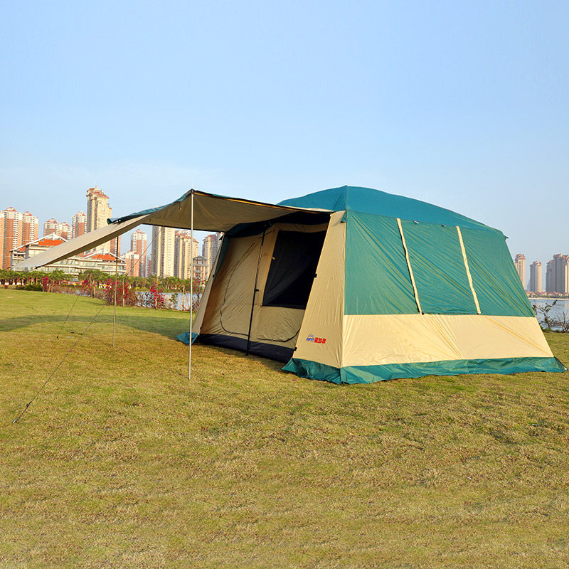 户外二室一厅帐篷5-8人帐篷10人3-4人多人防雨超大家庭野营账蓬_不