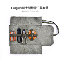 1972 pepper and salt retro tool roll bag contains a full set of tools vintage Ami Kaji rrlS111