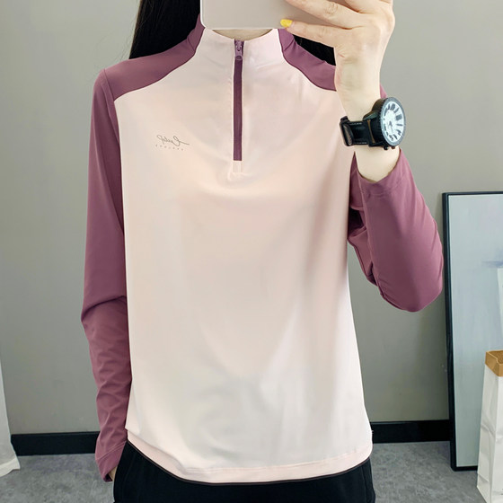 Spring and summer color combination quick drying clothes for women outdoor long sleeves T-shirt standing collar men elastic sports running fast drying sun protection mountaineering suit
Spring and summer color combination quick drying clothes for women outdoor long sleeves T-shirt standing collar men elastic sports running fast drying sun protection mountaineering suit