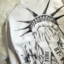 Fried Street Oversize Street Oversize Couple Spring Autumn Season Students No Hat Loose Tide Card Lover Dress Man Tide