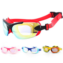 Comfortable goggles for adult unisex HD waterproof anti-fog plating Anti-UV adjustable mirror with glasses for women