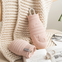 Silicone hot water bag female water injection small portable mini warm water bag cute student water baby irrigation warm hand treasure