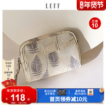 LEFF Leif ladies small bag 2021 new summer deciduous embroidery hand carry change handbag multifunctional cosmetic bag