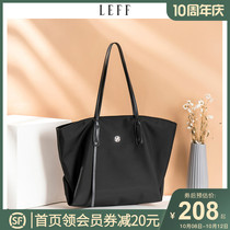 LEFF Leif large capacity tote bag female niche design 2021 new nylon hand canvas commuter shoulder bag