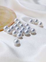 10-18mm Nanyang White Beaded Balls 18K Ring Earrings Customized in A1-10