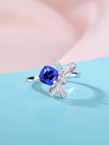Zhongtan craftsman (color treasure trend style) sweetheart Japanese elegant style tanzanite pendant ring set
