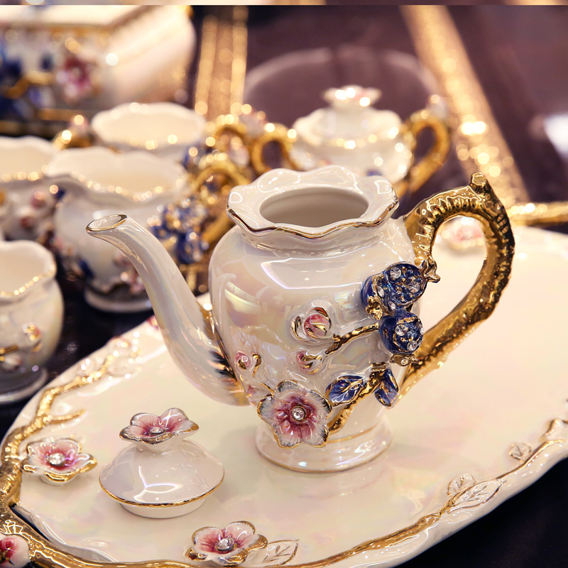 Wedding present practical creative girlfriends Wedding Wedding gifts home decoration furnishing articles European ceramic tea set