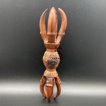 Lightning strike date wood pentagonal pestle