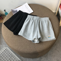 Summer new cotton high-waisted shorts women show thin wear Korean version loose sports casual hot pants beach pants wild