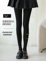 Japanese-shaped black velvet stockings female micro-pressurized pantyhose autumn and dumb high-legged and thin-cut underwear