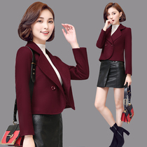 Woolen coat women short 2021 new autumn womens coat Niko Small Man suit winter woolen coat