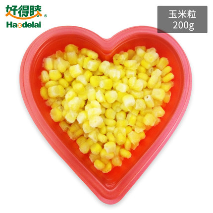 好得睐半成品菜美食玉米粒200g介绍v美食生净美食榨汁英文广州的图片